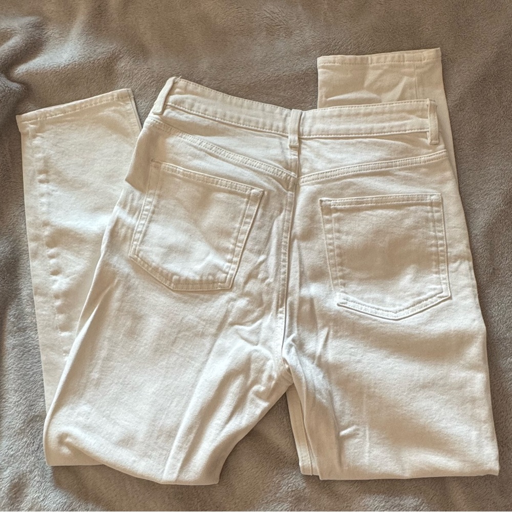 H&M Stylish White Straight Jeans, Women’s 6 - Picture 2 of 6